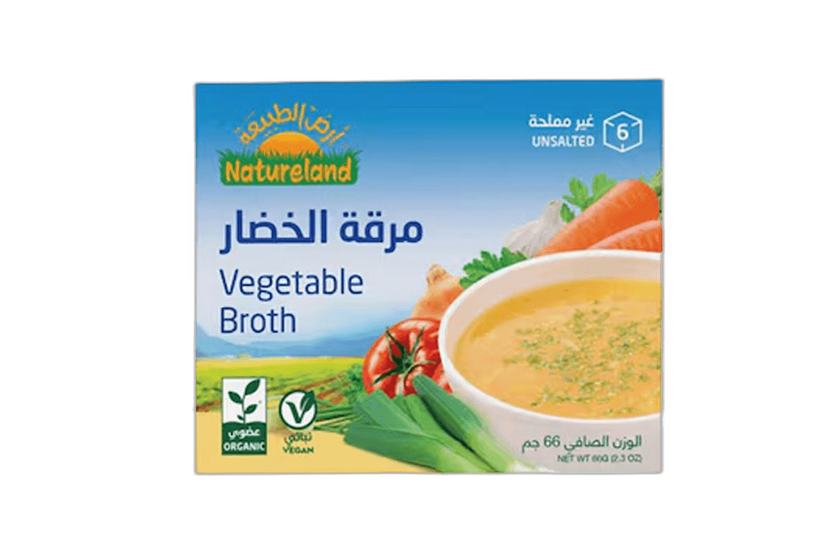 Natureland Vegetable Broth Cubes, 66g