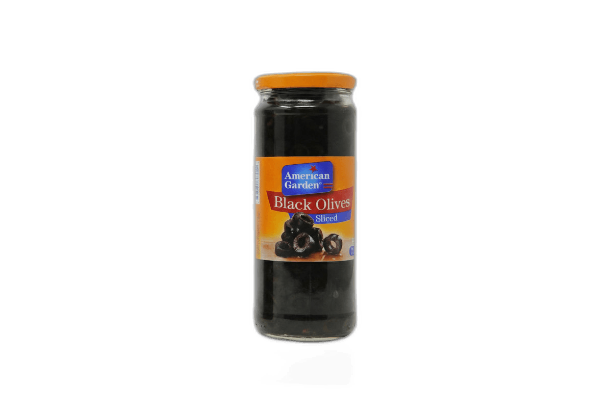 American Garden Black Slices Olives 230 g