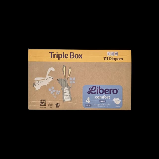 Libero Comfort Triple Baby Diapers Size 4 3 x 37 pcs