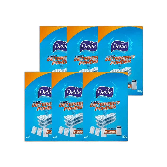 Delite Detergent Powder 6 x 110 g