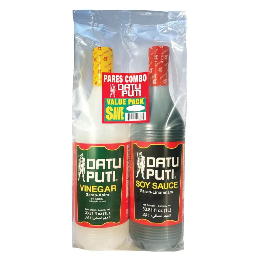 Datu Puti Soy Sauce & Vinegar 2 x, 1L