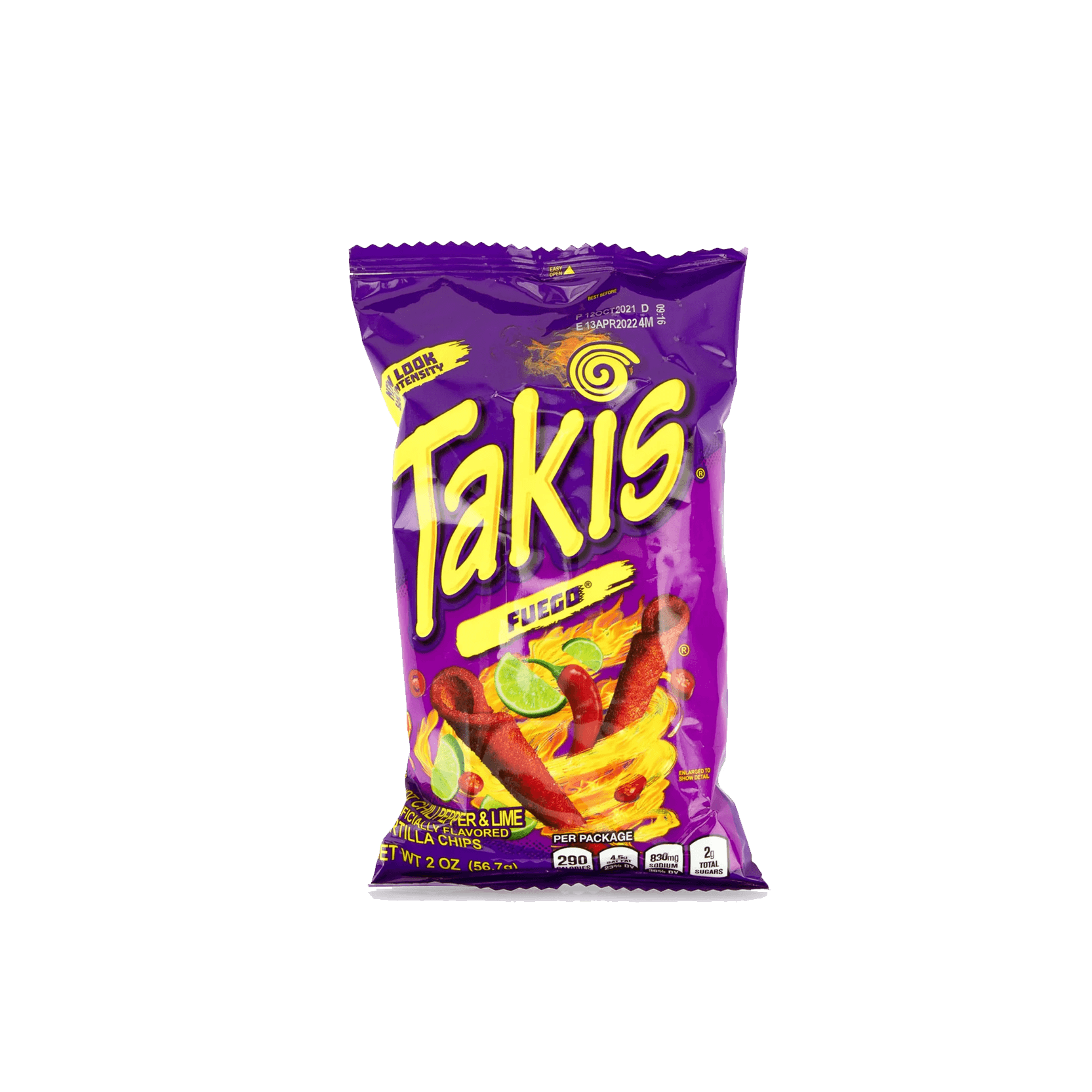 Barcel Hot C/P and Takis Fuego Tortilla Chips 56 g