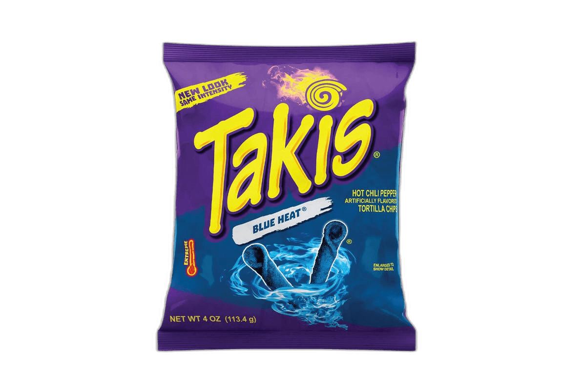 Takis Blue Heat Hot Chili Pepper Chips 113.4 g