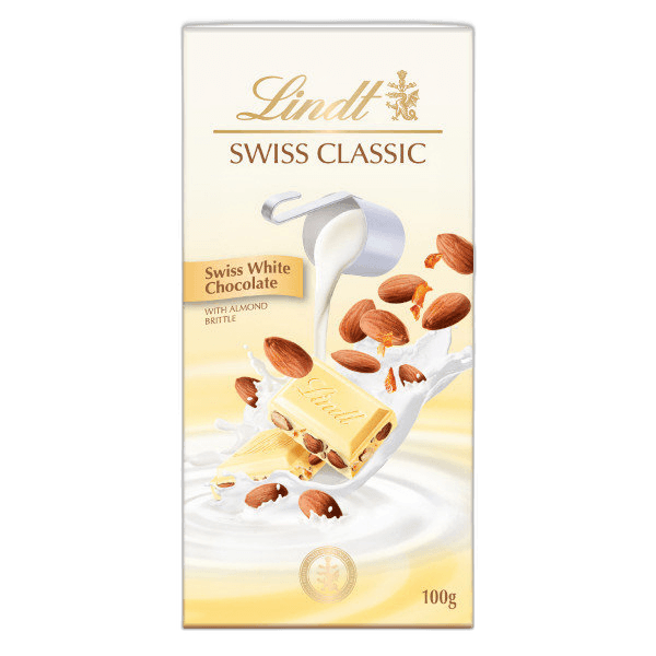 Lindt Swiss Classic White Almond 100 g