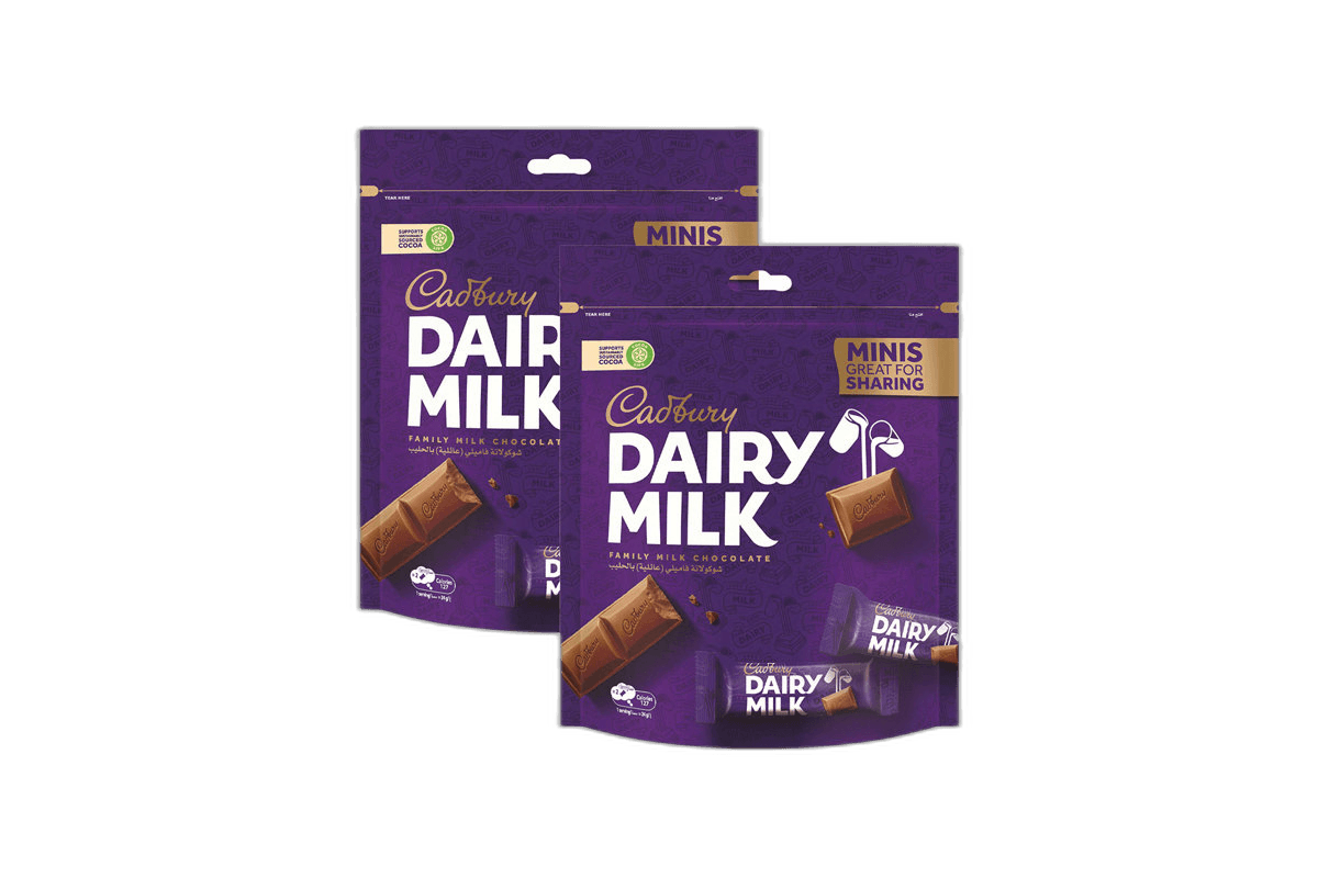 Cadbury Dairy Milk Plain Minibag 2 x 156 g