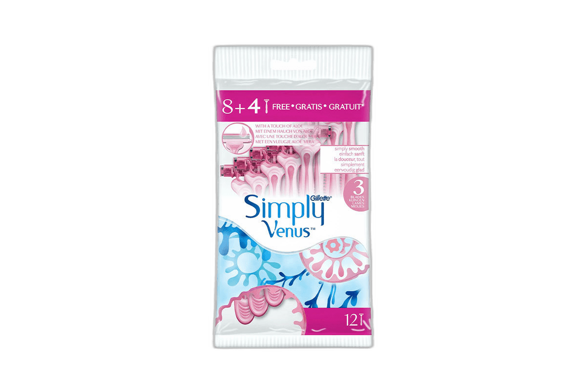 Gillette Razor Venus Simply 8 Pack + 4 Pack New