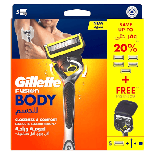 Gillette Fusion Handle + 5 Catridge