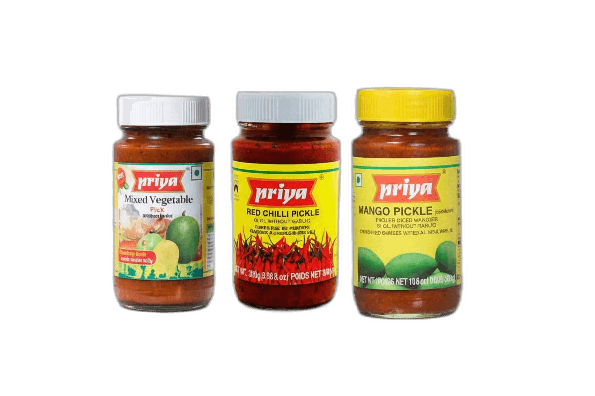 Priya Pickle Assorted 3 x 300 ml