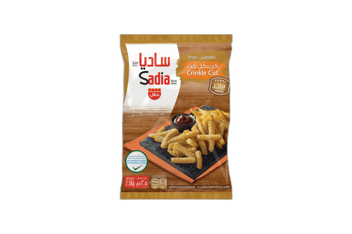 Crinkle Cut Fries Frozen 2.5 kg