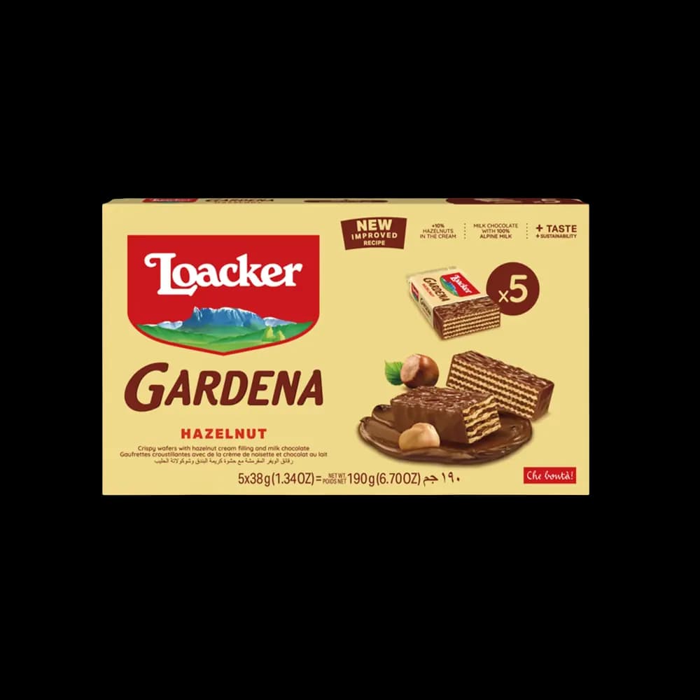 Loacker Gardena Hazelnut 5 x, 38g