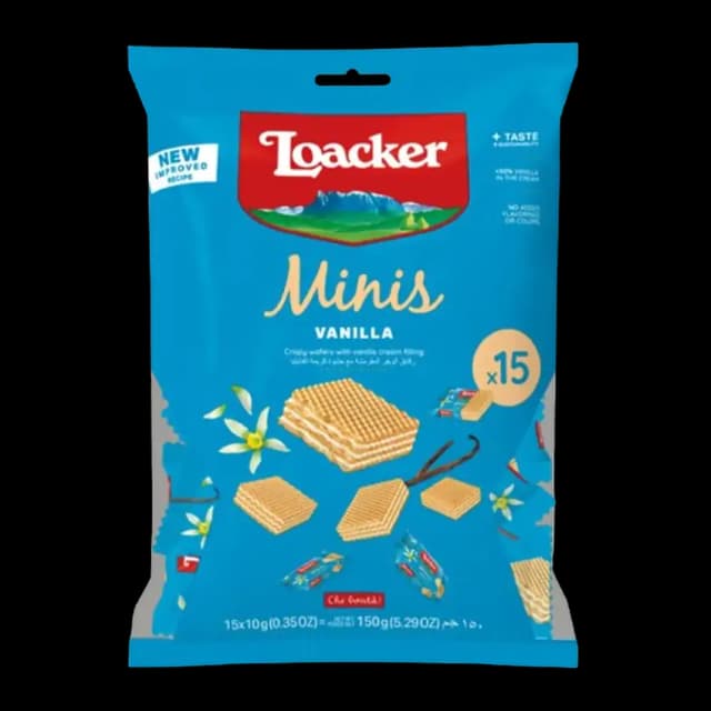 Loacker Minis Vanilla Wafer 150 g