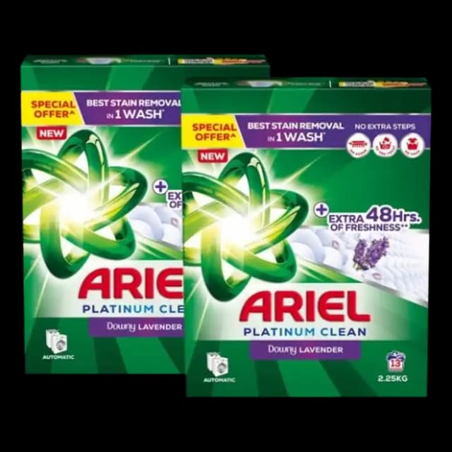 Ariel Low Suds Lavender 2.25 kg x 2