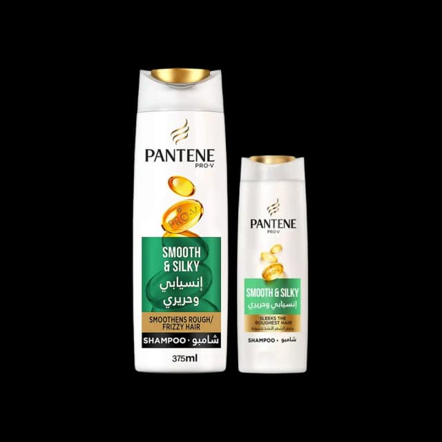 Pantene Smooth & Silky Shampoo 375 ml + 190 ml
