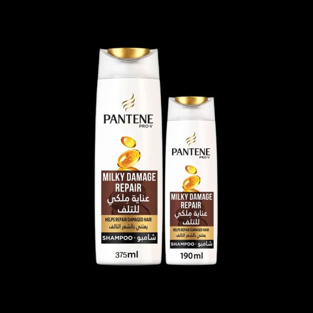 Pantene Milky Damage Repair Shampoo 375 ml + 190 ml