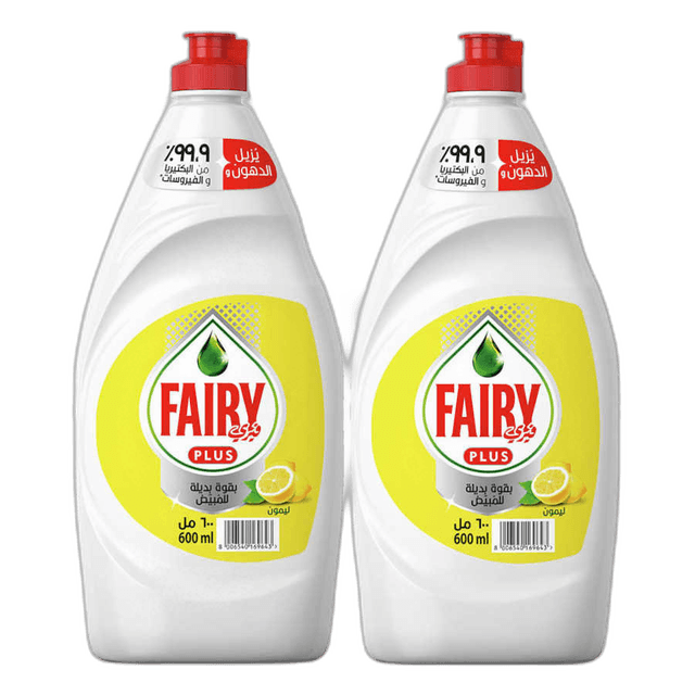 Fairy Plus Lemon 2 x, 600ml