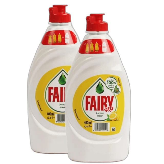 Fairy Lemon Dishwashing Liquid 2 x, 400ml