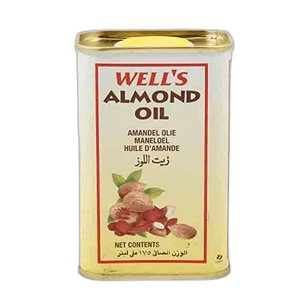 Wells Almond Oil Flat Bottle, 300ml