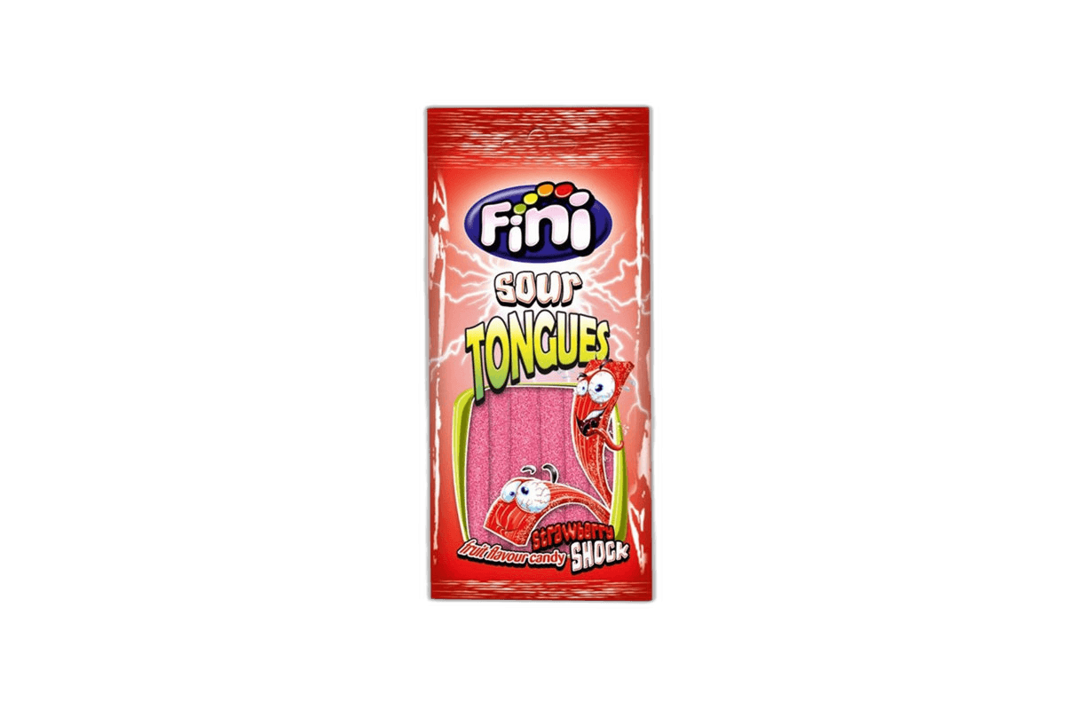 Fini Sour Tongues Strawberry, 100g