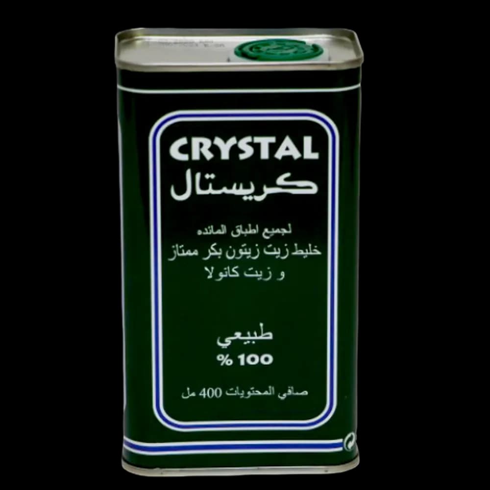Crystal Olive Oil Tin, 400ml