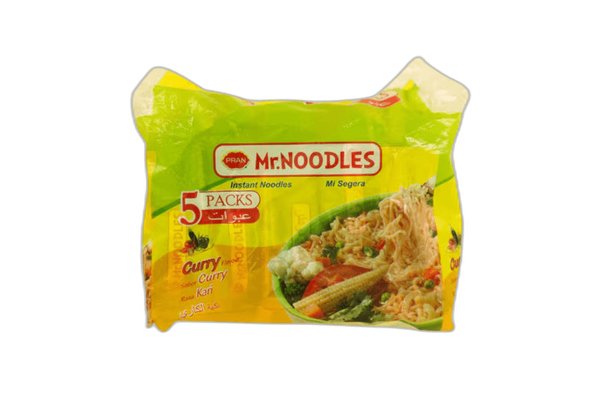 Pran Mr. Noodles Curry 5 x 70 g