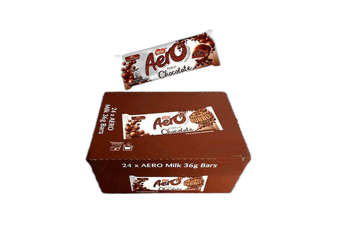Nestle Aero Medium Milk Chocolate 24 Pack X 36 g