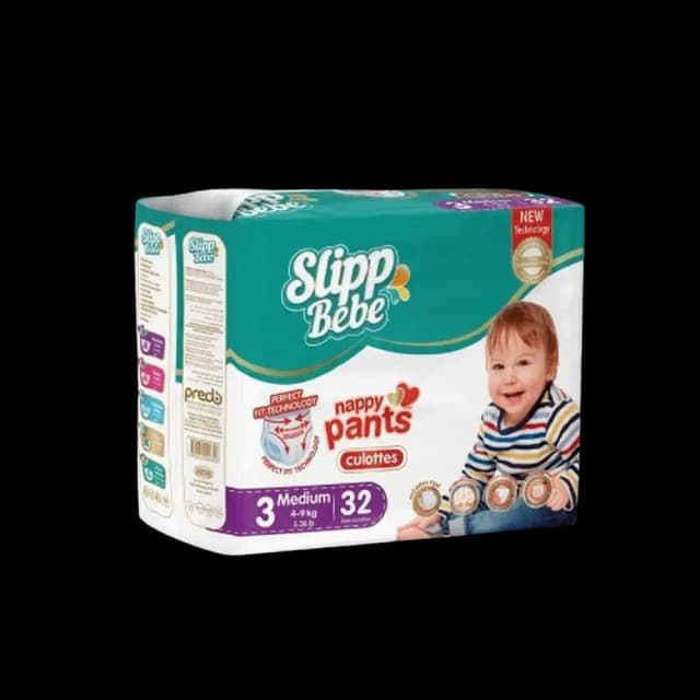 Slipp Bebe Diaper Pants Midi 4-9 kg 32 pcs