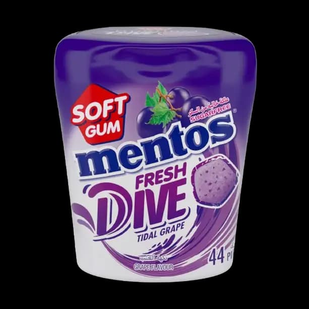 Mentos Fresh Dive Gum Tidal Grape 88 g