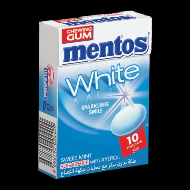 Mentos White Ftb Sweet Mint Chewing Gum