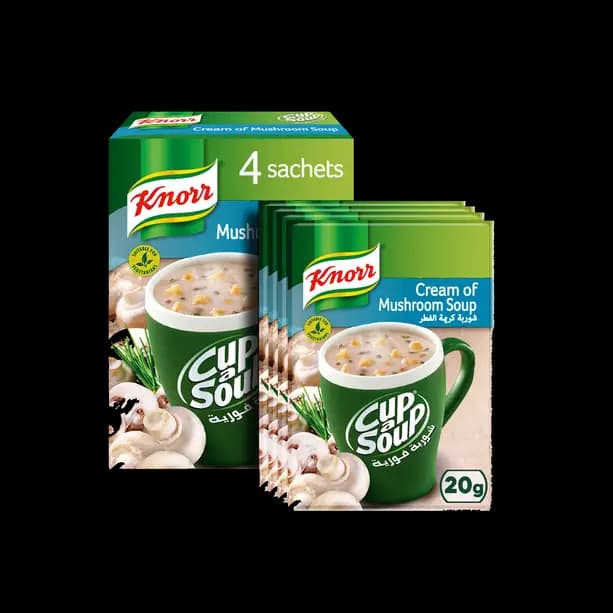 Knorr Cup a Soup Cream of Mushroom 4 x, 20g