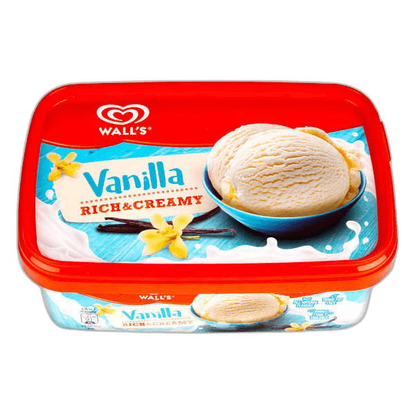 Walls Ice Cream Vanilla, 1L