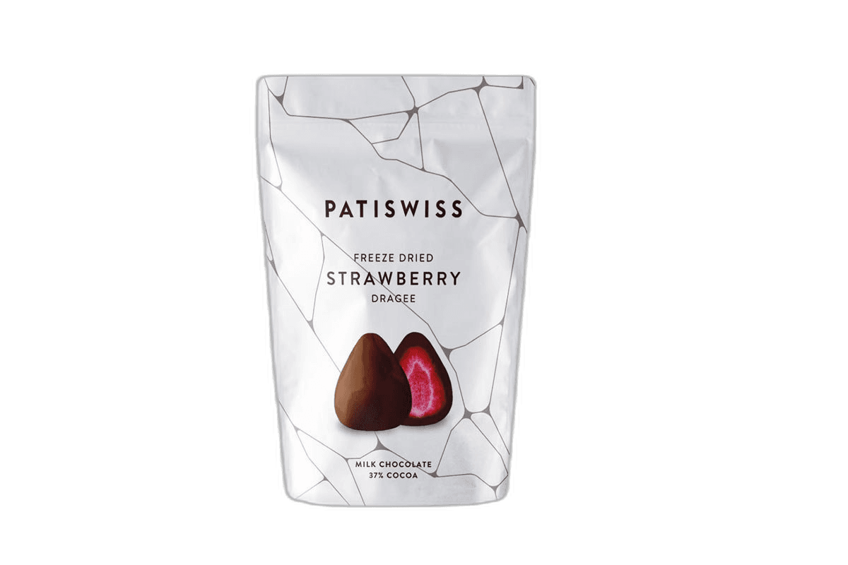 Patiswiss Milk Chocolate Strawberry Dragee 80 g