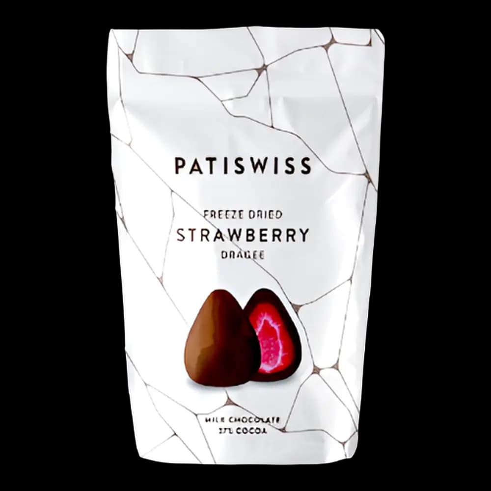 Patiswiss Milk Chocolate Strawberry Dragee, 80g