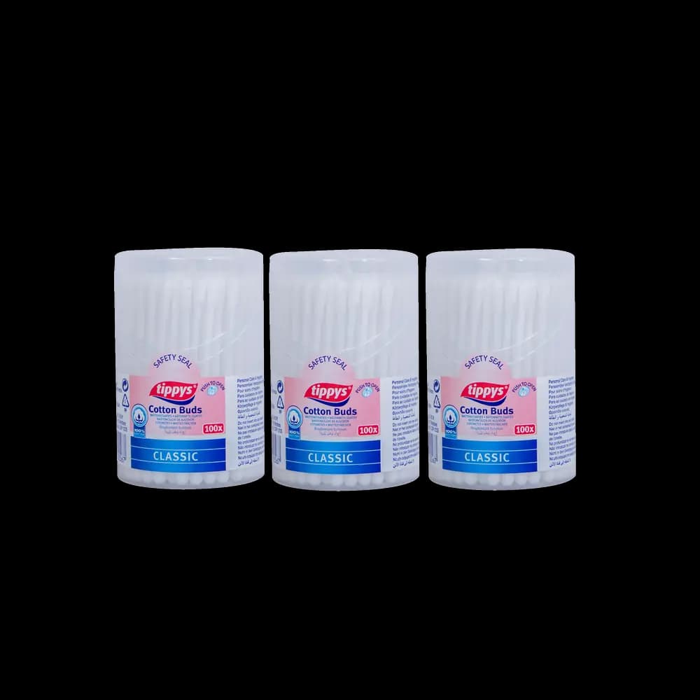 Tiippys Cotton Buds 3 Pack* 100s