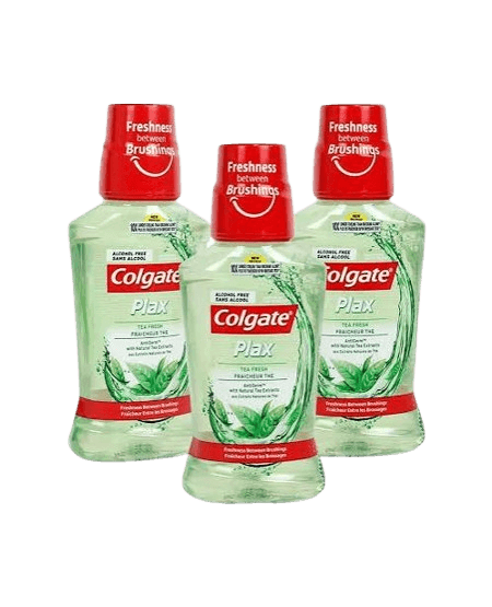 Colgate Wash Plax Fresh Tea Mouthwash 3 x 250ml