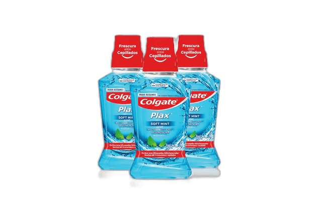Colgate Mouth Wash Plax Blue Pepermint 3 x, 250ml