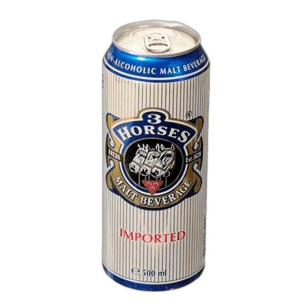 Three Horse Malt Beverage Can 500 ml