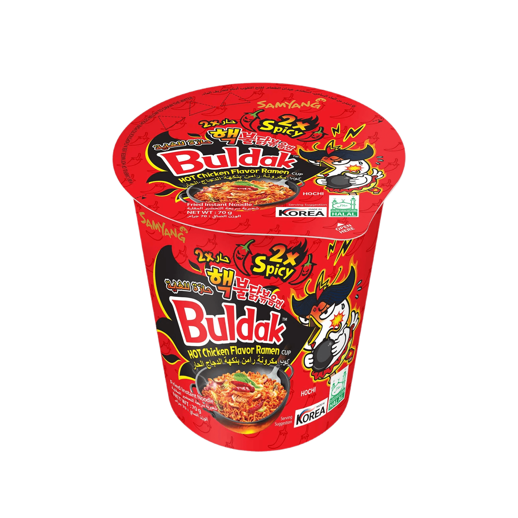 Samyang 2xspicy H/Chicken Cup Noodles, 70g