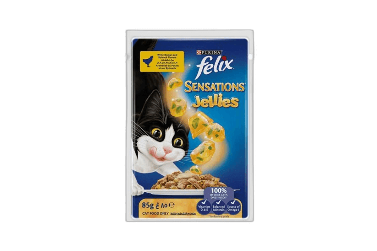 Felix Sensation Chicken Spinach Gij 85 g