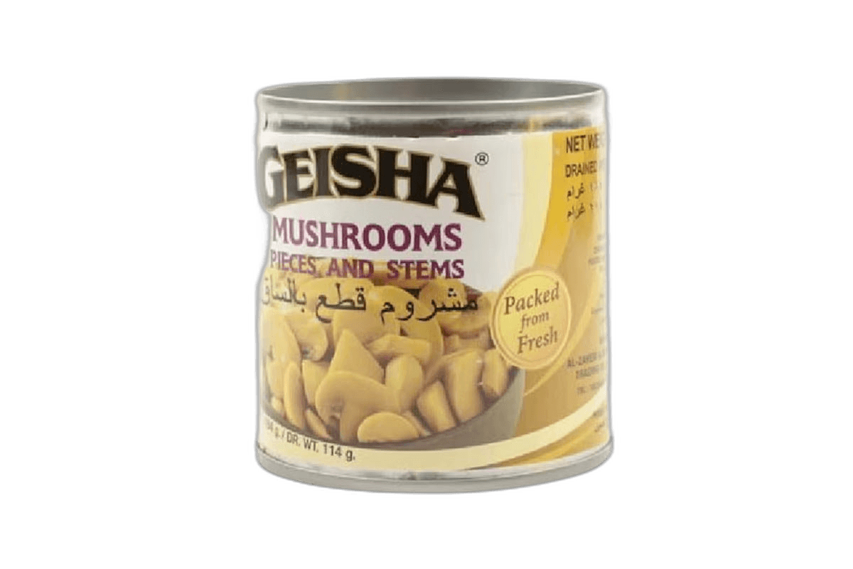 Geisha Mushroom Pieces and Stems, 184g