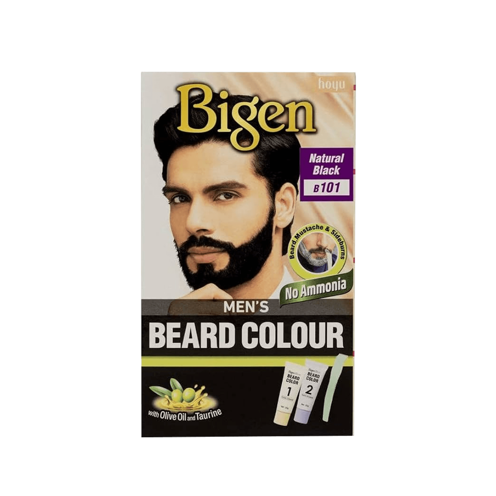 Bigen Men Beard Colour Black
