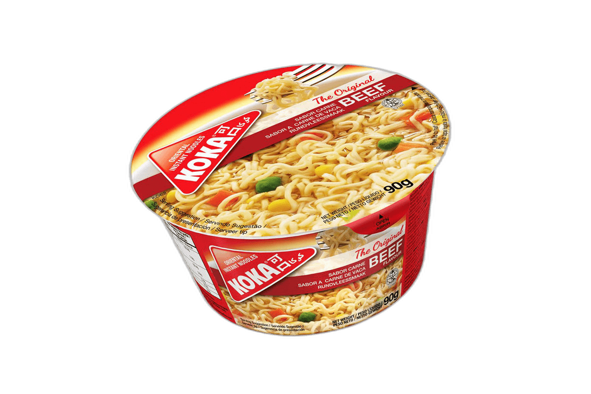 Koka Bowl Beef Noodles, 90g