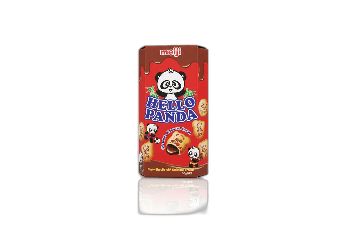 Meiji Hello Chocolate Cream Withpanda Biscuits 47 g