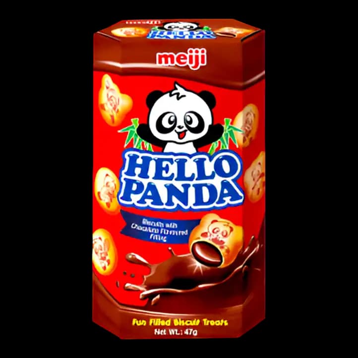 Meiji Hello Chocolate Cream Withpanda Biscuits, 47g