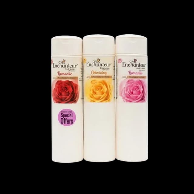 Enchanteur Perfumed Talc, 225g*3 pcs Assorted