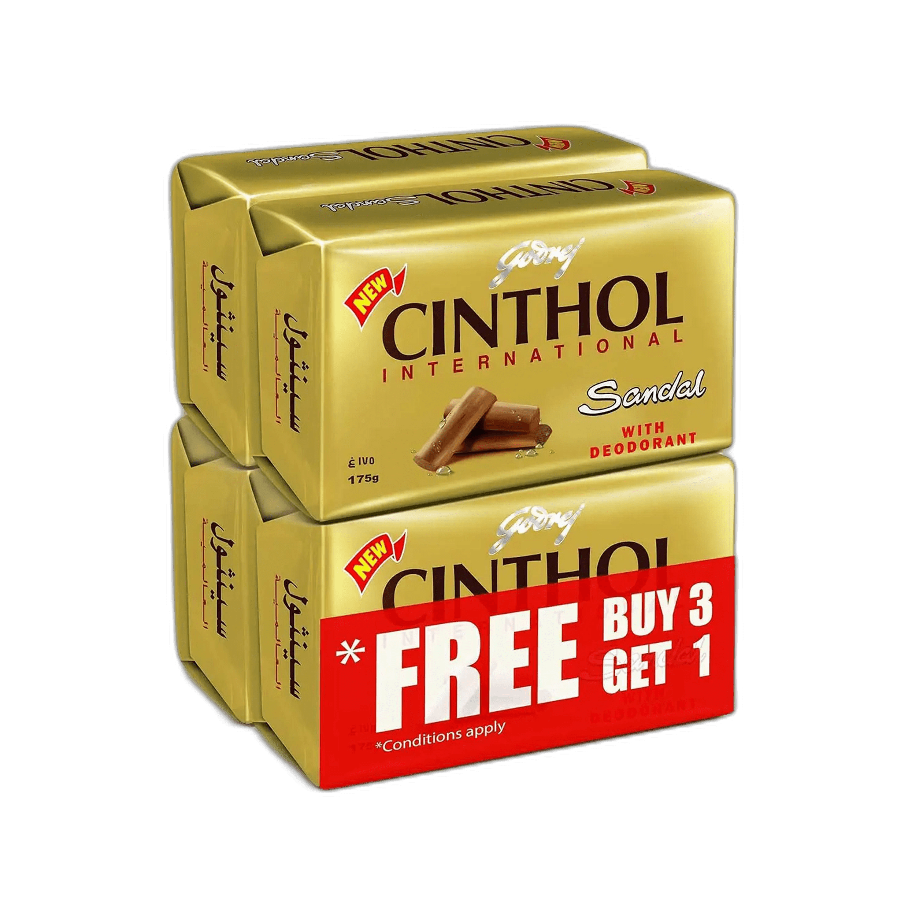 Godrej Cinthol Sandal Soap 6 x, 125g