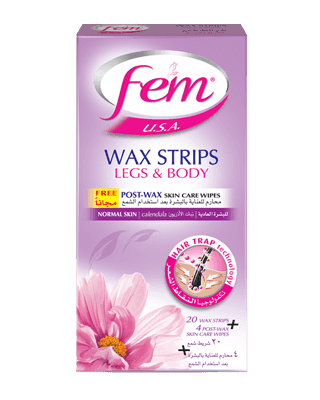 Dabur Fem Body Wax Strip - Normal Skin ( Calendula ) Hair Removal