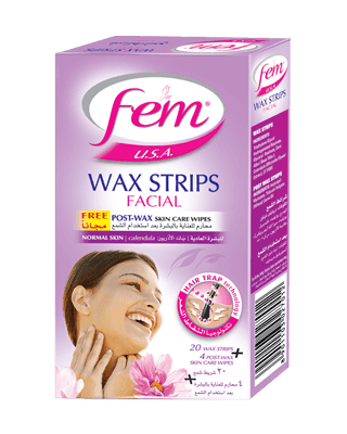 Dabur Fem Facial Wax Strip - Normal Skin ( Calendula ) Face Care