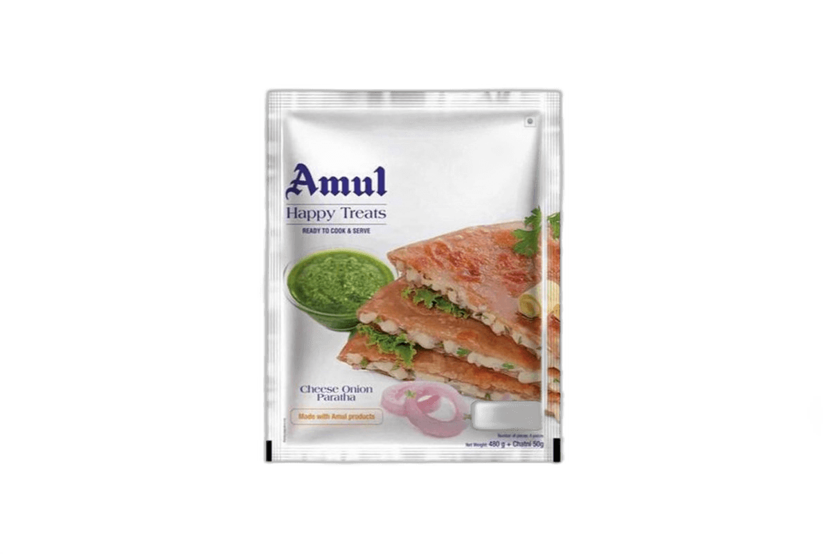 Amul Cheese Onion Paratha, 500g