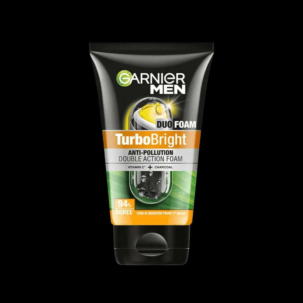 Garnier Men Turbo Brght Dble Action Face Wsh, 100ml