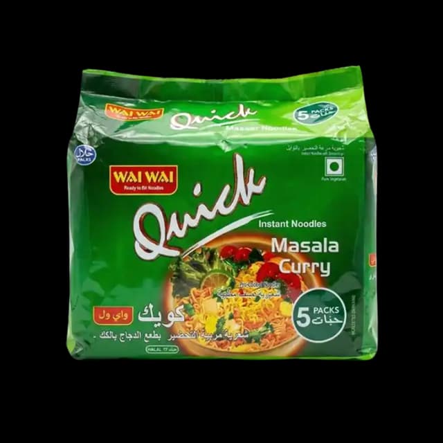 Wai Wai Quick Noodles Masala Curry 75 g x 5